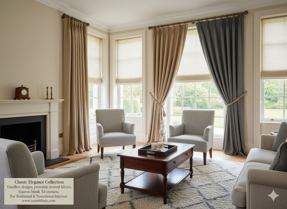 Classic Elegance Collection - Custom Blinds and Curtains